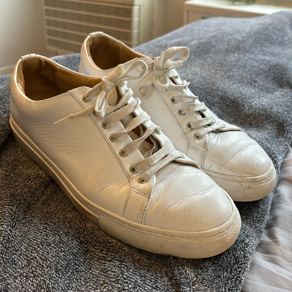 Thursday Boot Company White Leather Sneakers